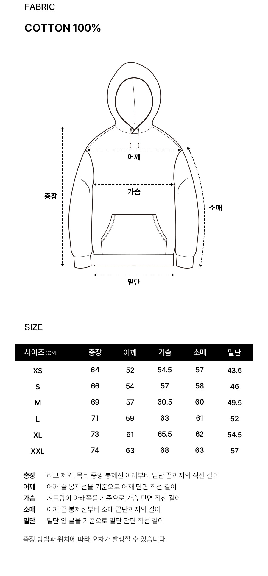 스몰 어센틱 후디 집업 네이비 상세 이미지 9