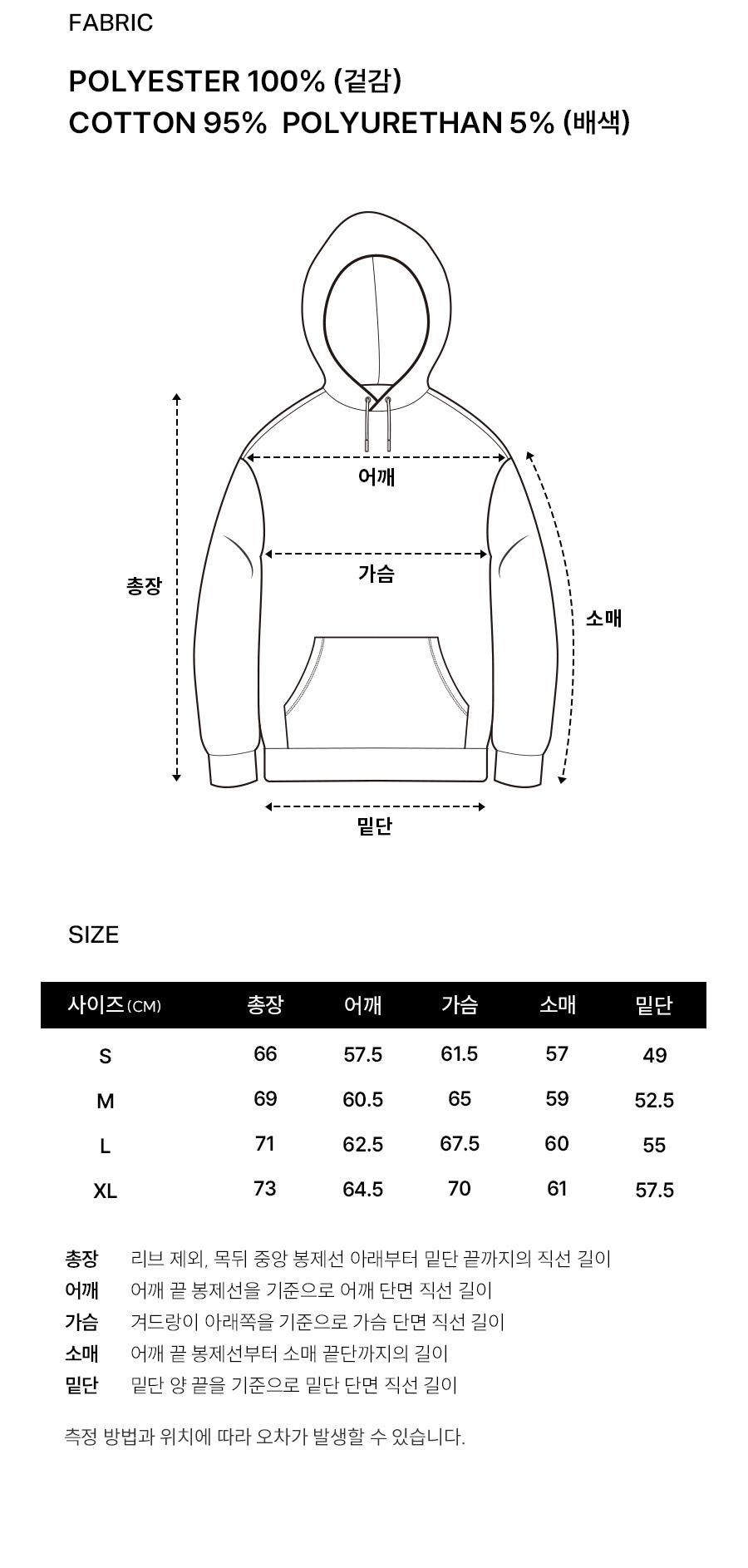 CVNT 플리스 오버핏 후디 집업 블랙 상세 이미지 9