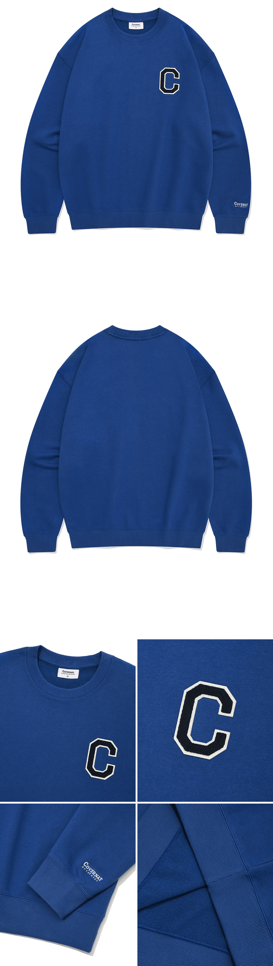 MUSINSA | COVERNAT C Logo Sweatshirt Royal Blue