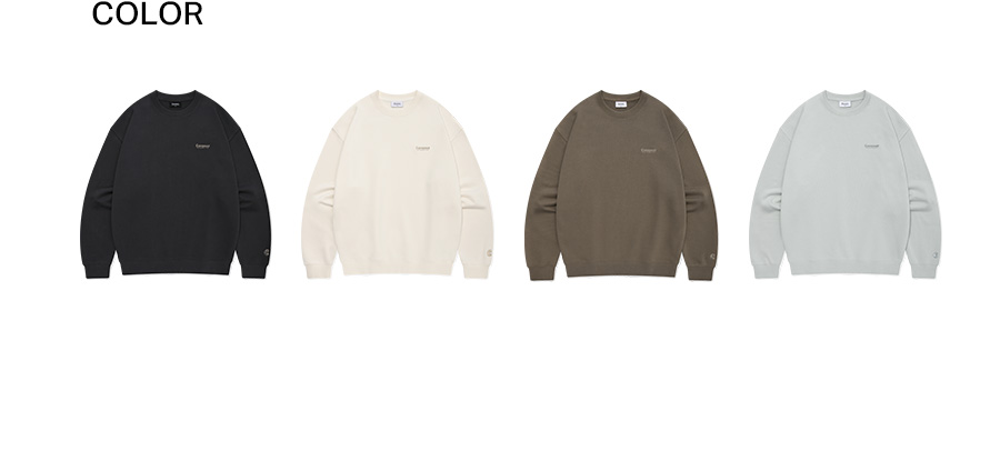スウェット・トレーナー COVERNAT Small Authentic Logo Man to Man Olive MUSINSA | COVERNAT Small Authentic Logo Man to Man Olive