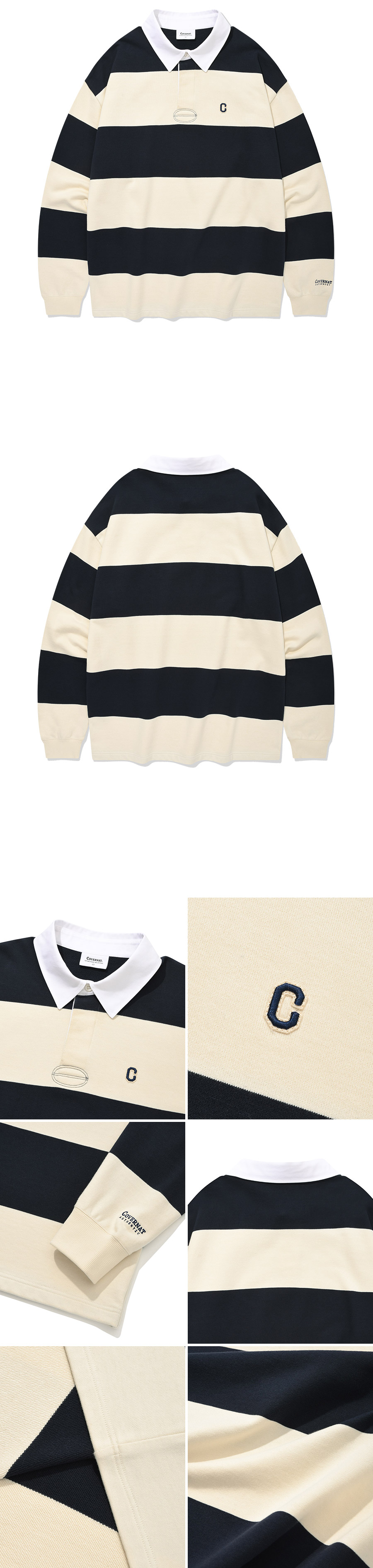 スウェット・トレーナー COVERNAT C Logo Rugby Man to Man Navy MUSINSA | COVERNAT Small C Logo Rugby Man to Man Navy