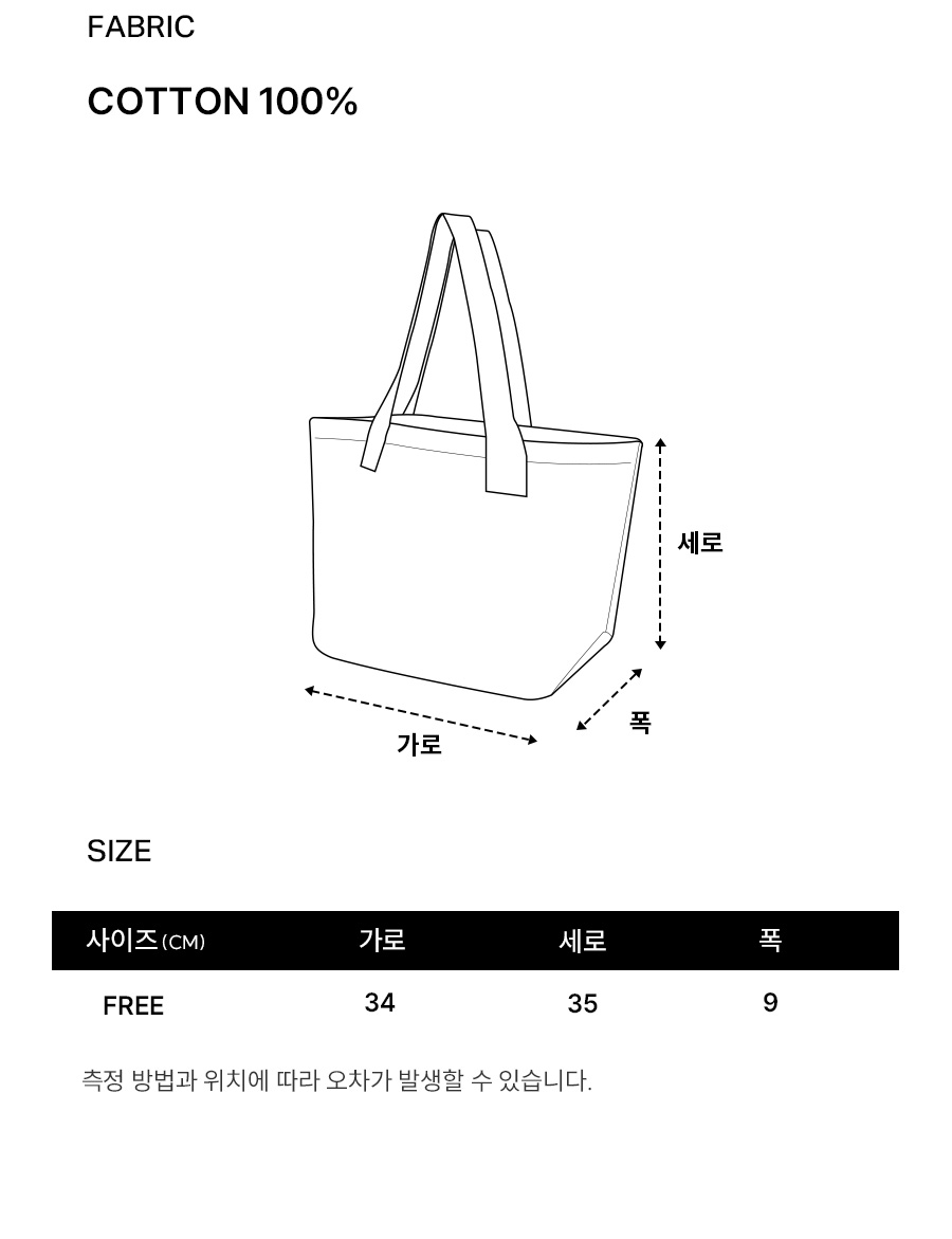MUSINSA | COVERNAT [Seoul My Soul Collaboration] Eco Bag Ivory