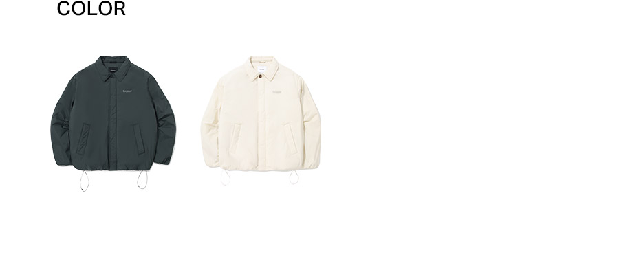 MUSINSA | COVERNAT Padded Coach Jacket Charcoal