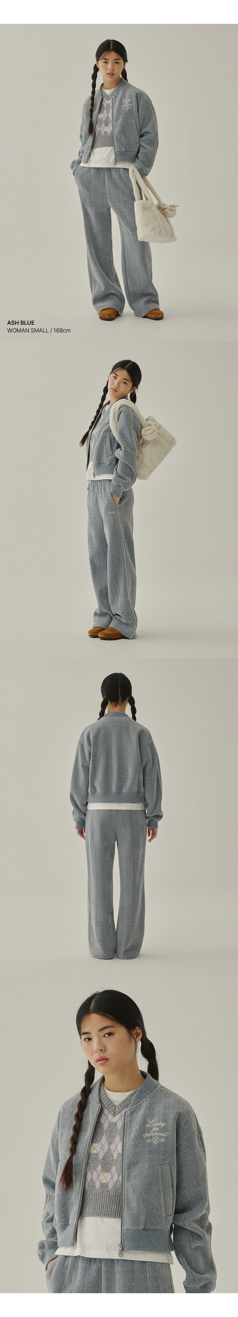 MUSINSA | COVERNAT WOMAN Women's Cable Blue Jeans Jacket MUSINSA | COVERNAT WOMAN Women's Cable Blue Jeans Jacket