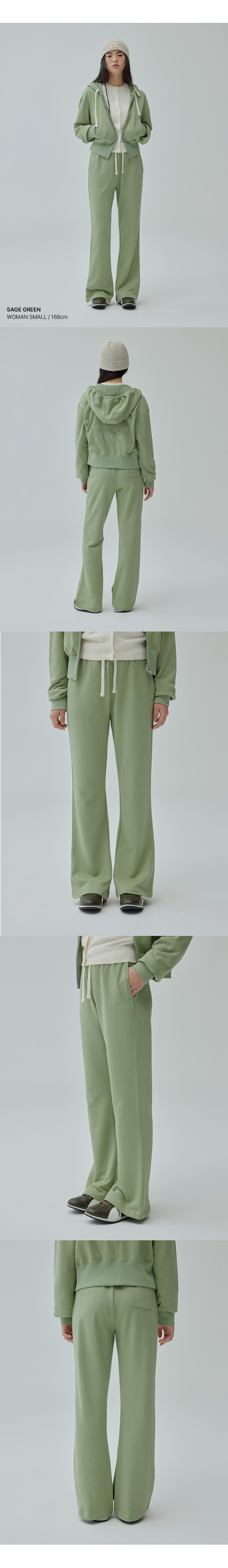 ☆韓国の人気☆【COVERNAT】☆(W) SEMI BOOTCUT SWEATPANT.S☆