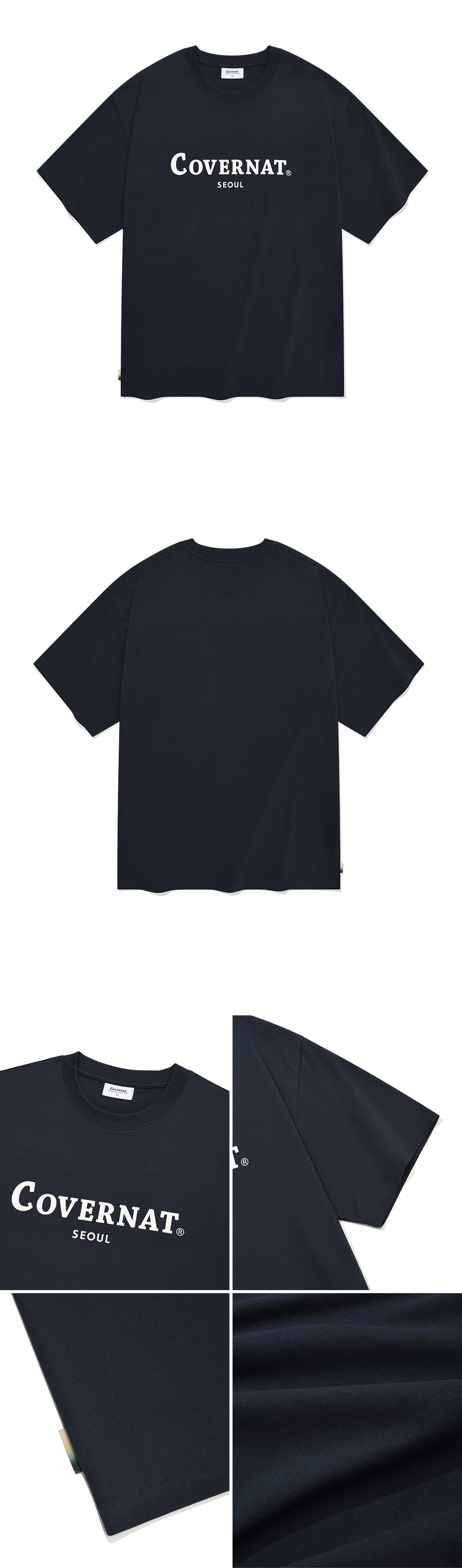 Tシャツ・カットソー COVERNAT Souvenir Seoul T-shirt Navy MUSINSA | COVERNAT Seoul T-shirt Navy