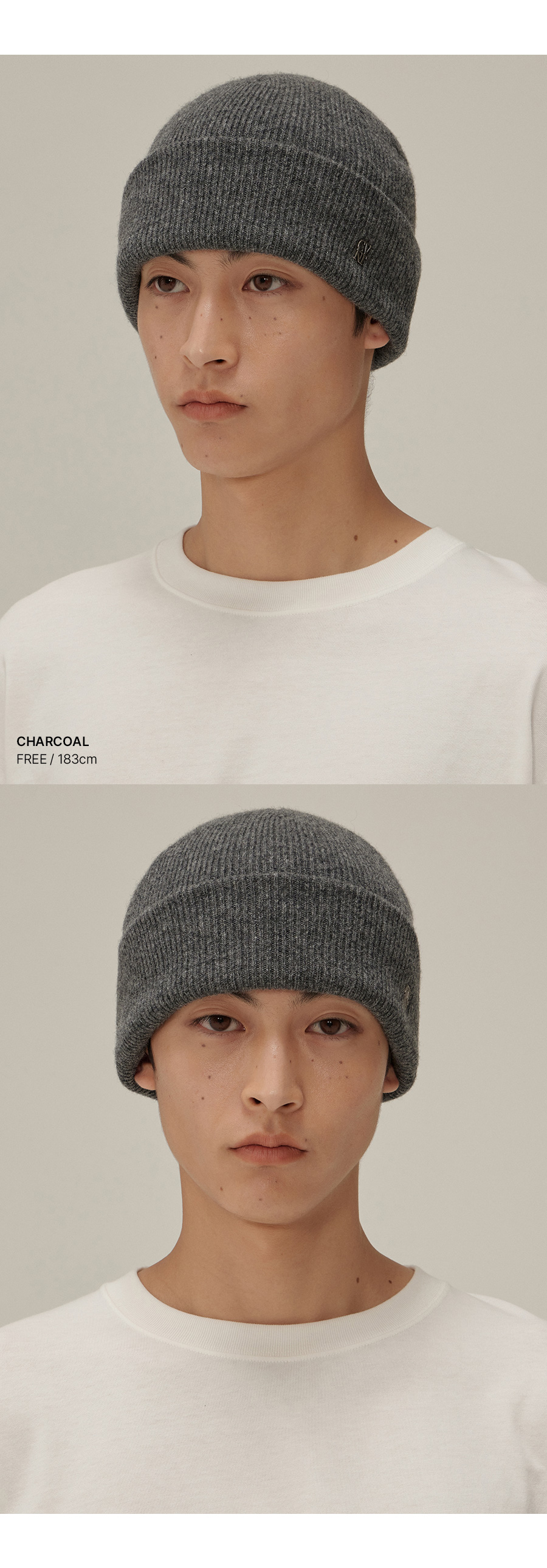 【COVERNAT】Authentic CVNT Logo Wool Beanie▲TXT着用 0524903003001_BLACK_02.jpg?