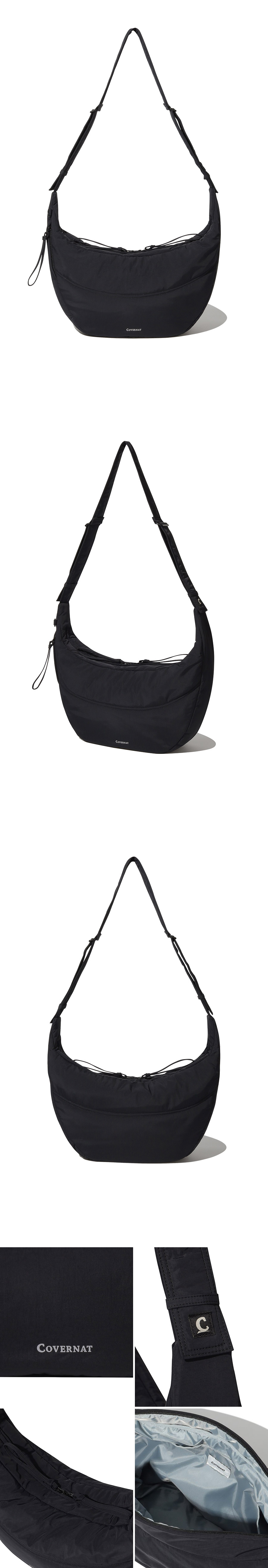 ★韓国人気★COVERNAT★AUTHENTIC LOGO PADDED CROSS BAG MUSINSA | COVERNAT Authentic Logo Padded Crossbody Bag Black