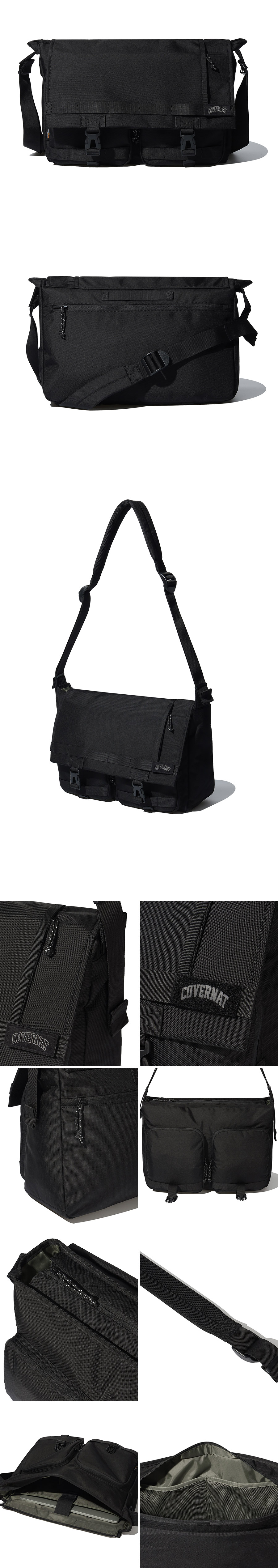 MUSINSA | COVERNAT Cordura Arch Logo Webbing Big Crossbody