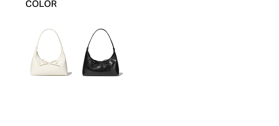 MUSINSA | COVERNAT WOMAN Clover Heart Ribbon Tote Bag Black