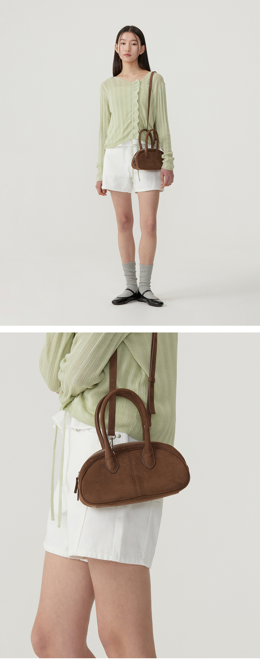 ショルダーバッグ・ポシェット COVERNAT Cloverheart Classic Suede Tote Bag 5JH472 MUSINSA | COVERNAT WOMAN Cloverheart Classic Suede Tote Bag