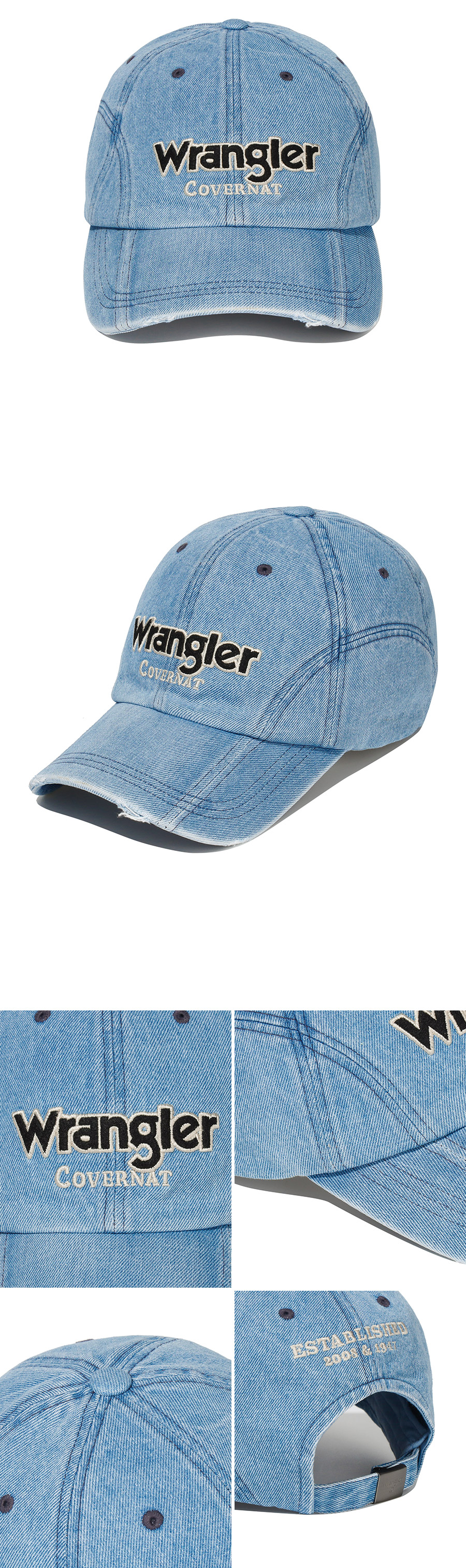 MUSINSA | COVERNAT [CovernotXWrangler] Logo Denim Washing
