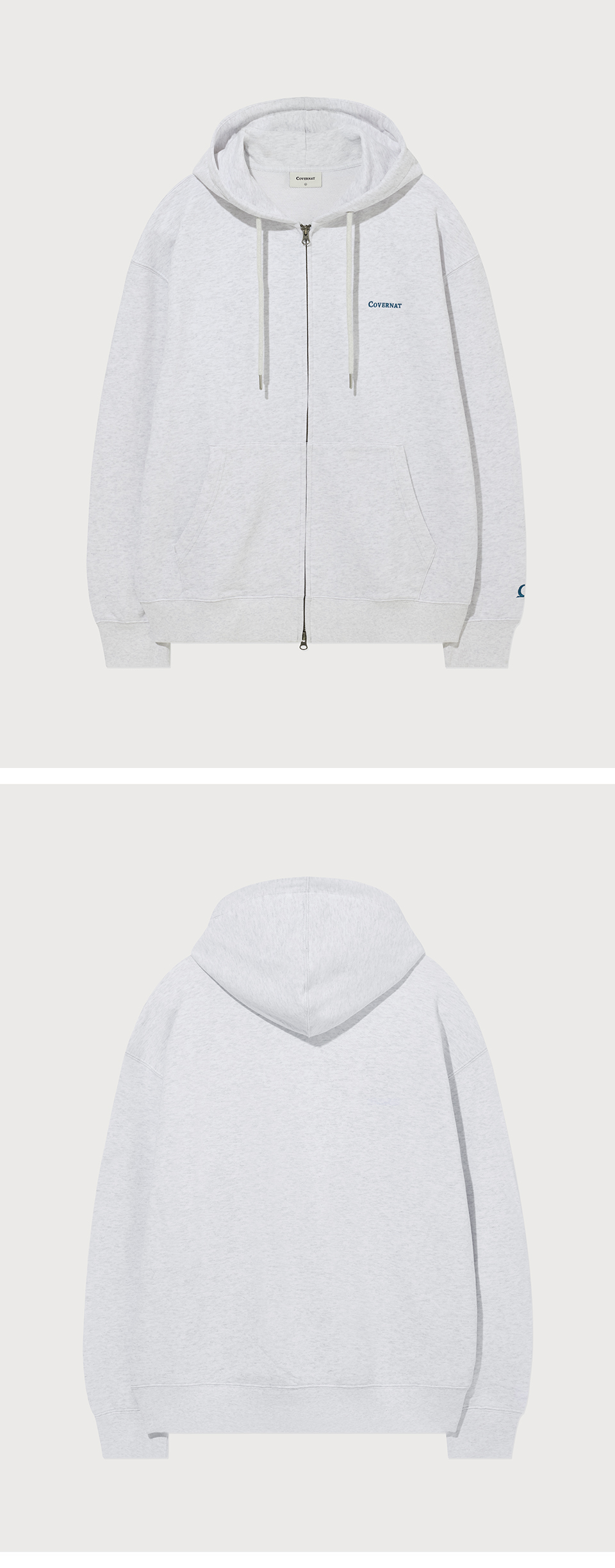 스몰 어센틱 후드집업 Heather Gray 상세 이미지 3