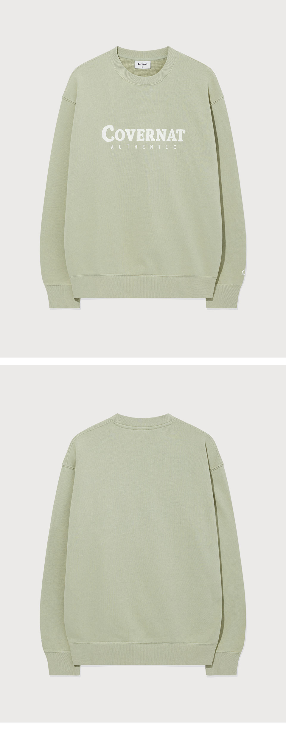 スウェット・トレーナー COVERNAT Authentic Logo Man to Man Light Khaki MUSINSA | COVERNAT Authentic Logo Man to Man Light Khaki