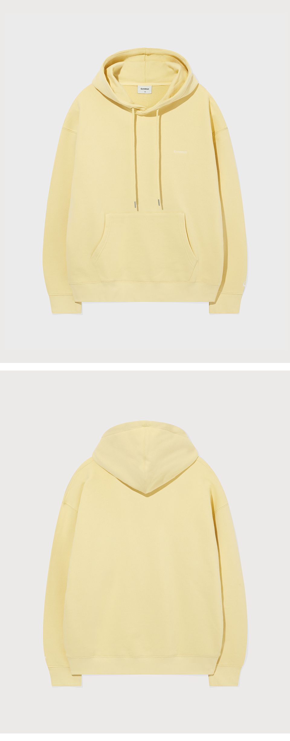 MUSINSA | COVERNAT Small Authentic Hoodie Yellow