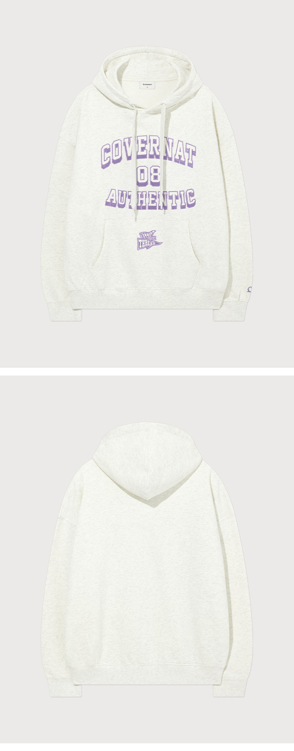 パーカー・フーディ COVERNAT Flag Arch Logo Overfit Hoodie Oatmeal MUSINSA | COVERNAT Flag Arch Logo Overfit Hoodie Oatmeal