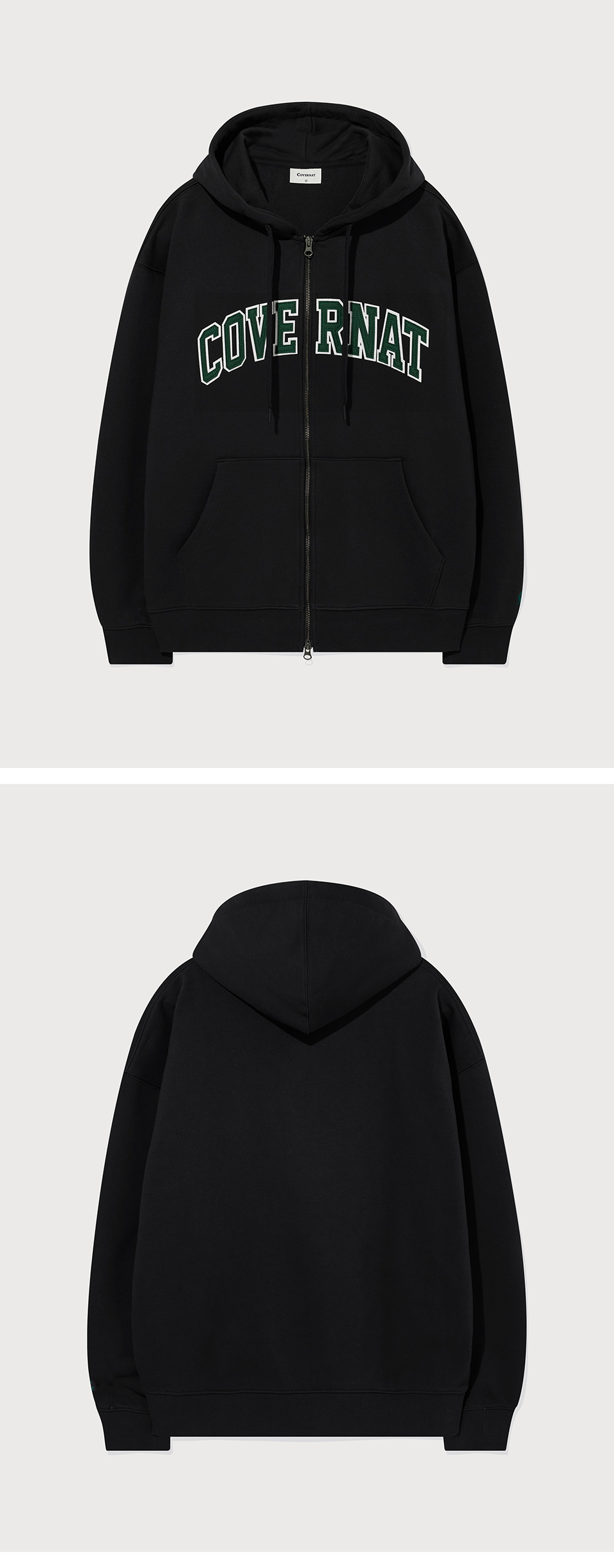 パーカー・フーディ COVERNAT Arch Logo Hoodie Black MUSINSA | COVERNAT Arch Logo Hoodie Black