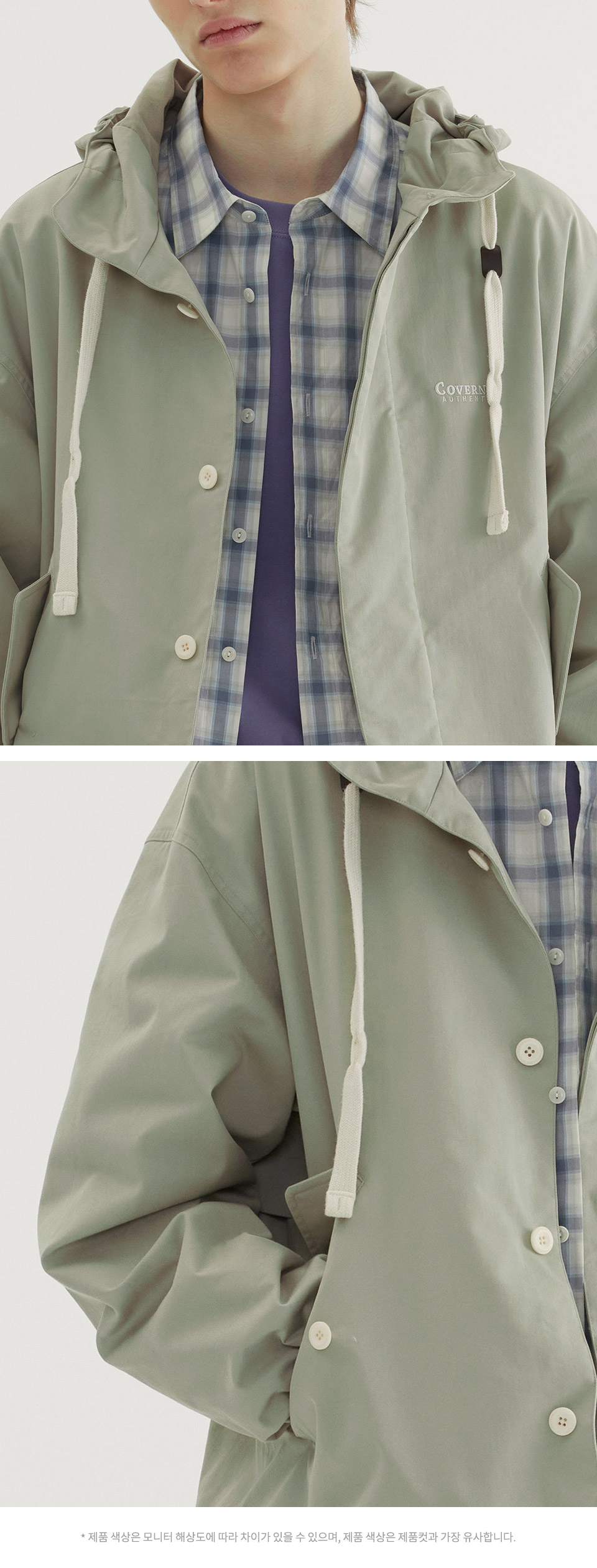 MUSINSA | COVERNAT Field Hood Jacket Light Khaki