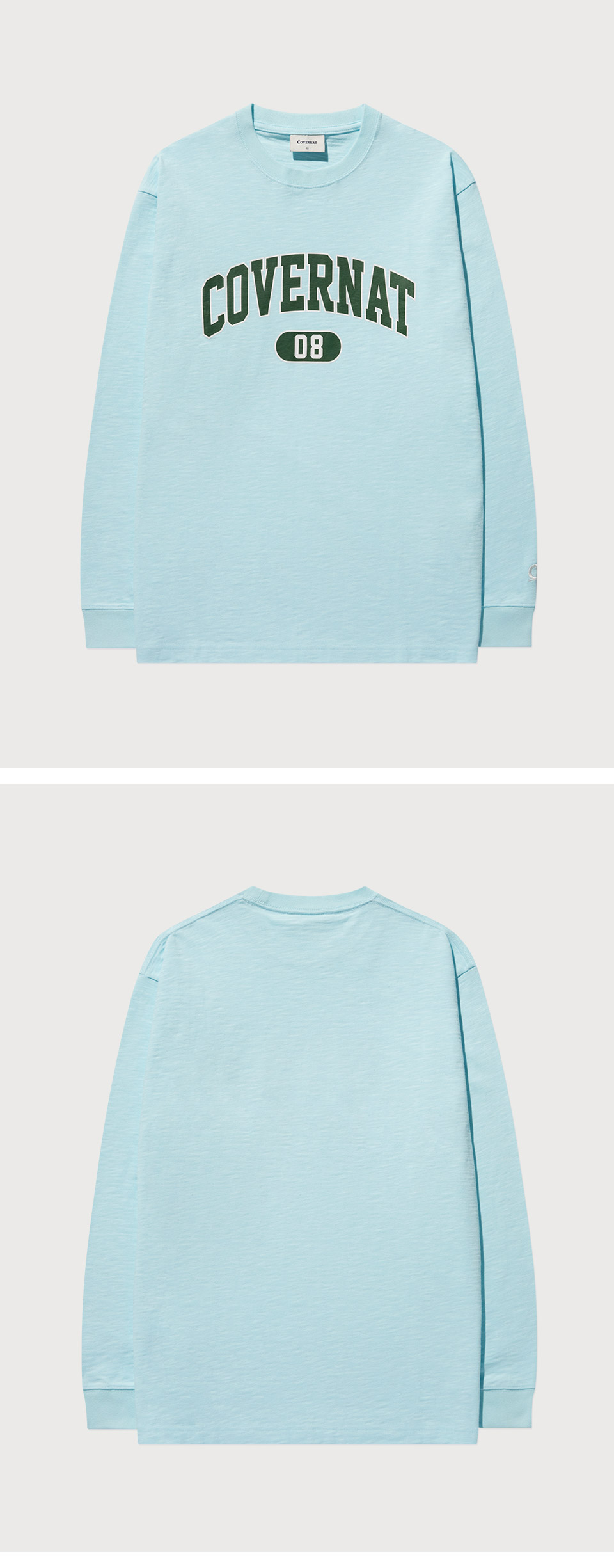 COVERNATのSlub Sketch Logo Graphic Long Sleeve 全2色 MUSINSA | COVERNAT Slub Arch Logo Long Sleeve Sky Blue