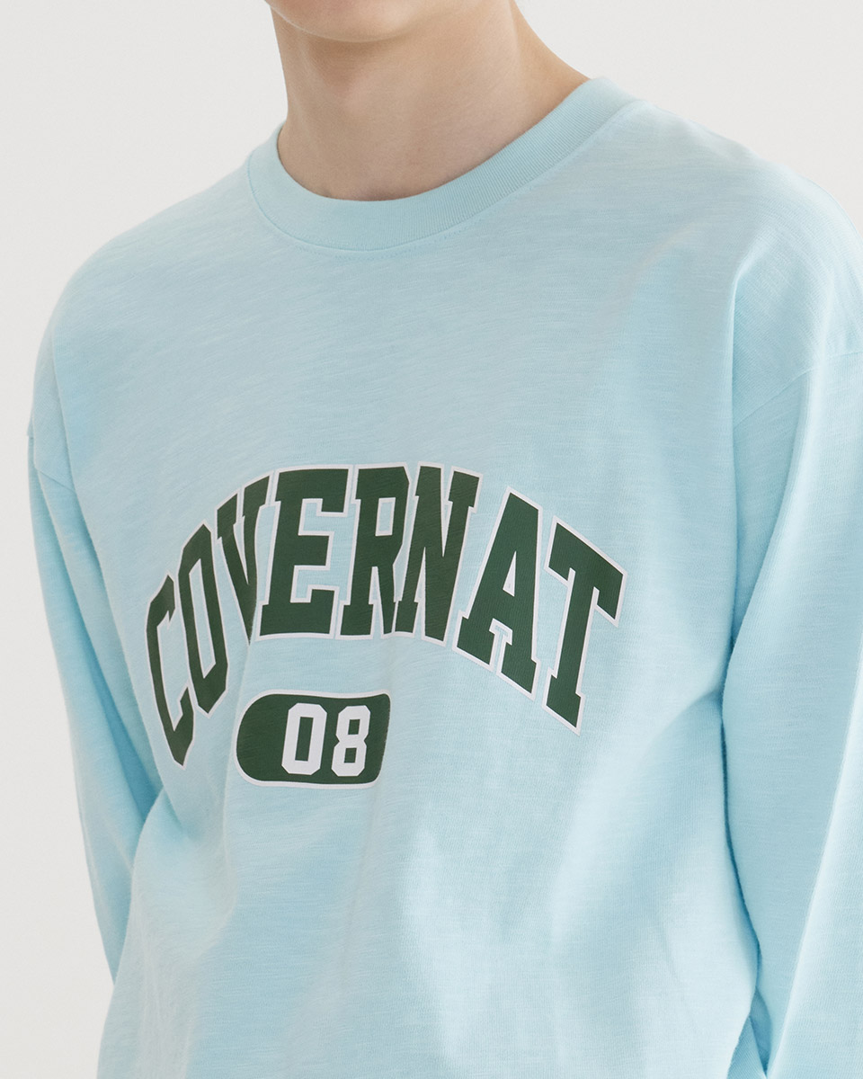 COVERNATのSlub Sketch Logo Graphic Long Sleeve 全2色 MUSINSA | COVERNAT Slub Arch Logo Long Sleeve Sky Blue