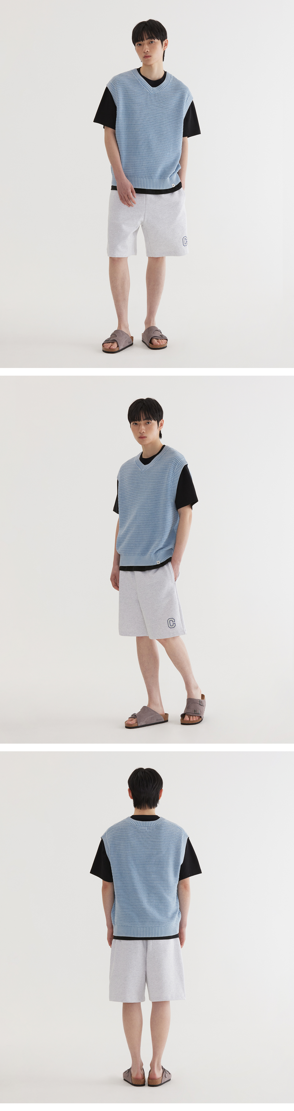 COVERNATのStone-washed knit vest 全3色 MUSINSA | COVERNAT Stone Washed Knit Vest Blue