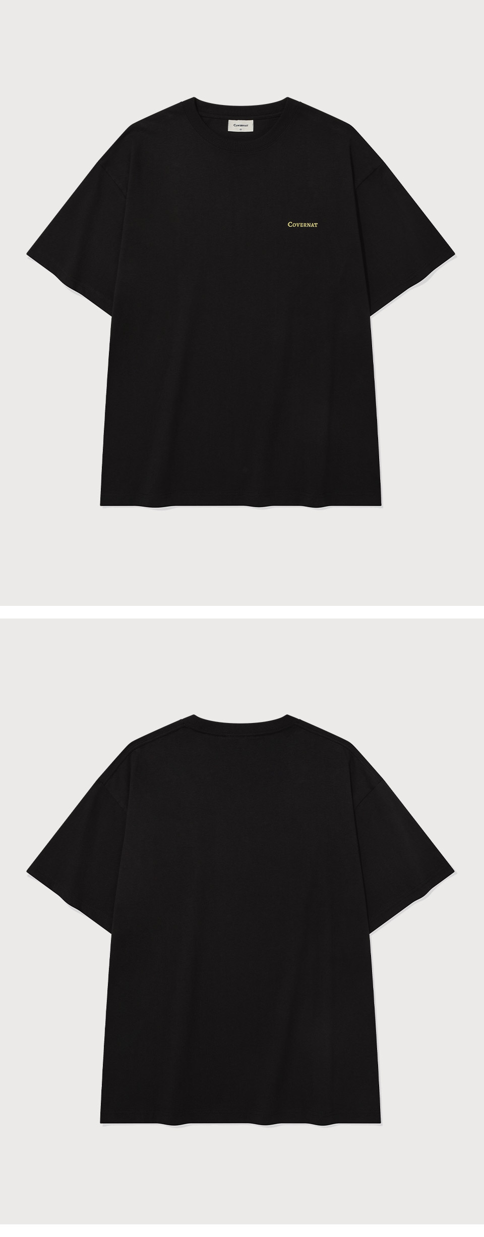 Tシャツ・カットソー COVERNAT Small Authentic T-Shirt Black MUSINSA | COVERNAT Small Authentic T-Shirt Black