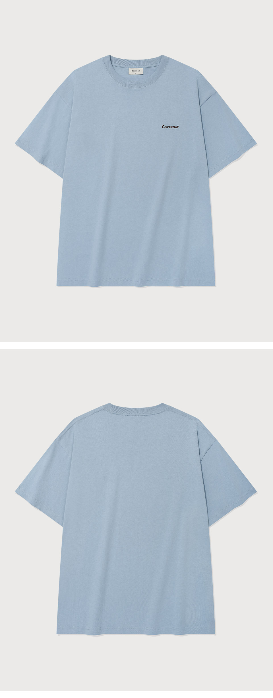Tシャツ・カットソー COVERNAT Small Authentic T-Shirt Blue Small Authentic Logo T-Shirt Blue - Covernat | 60% - Asian