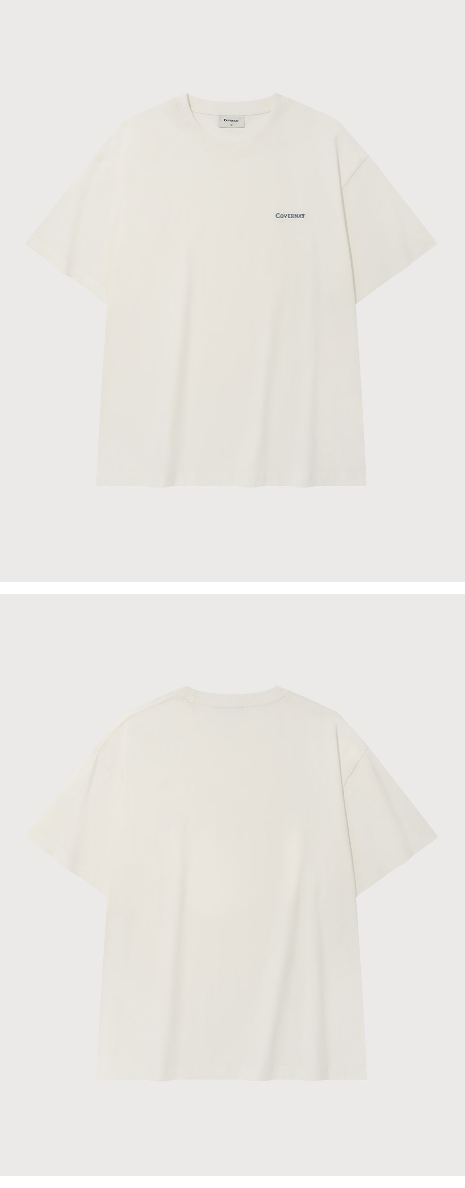 ★COVERNAT★ Small Authentic T-Shirt White CO2502ST01WH MUSINSA | COVERNAT Small Authentic T-Shirt White
