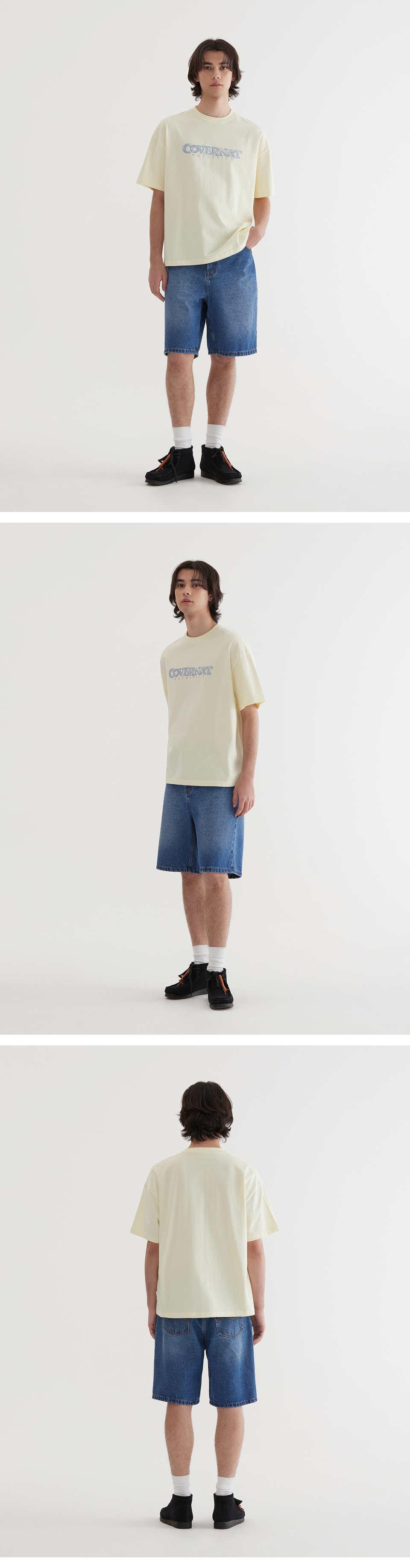 MUSINSA | COVERNAT Multicolor Logo Graphic T-Shirt Lemon