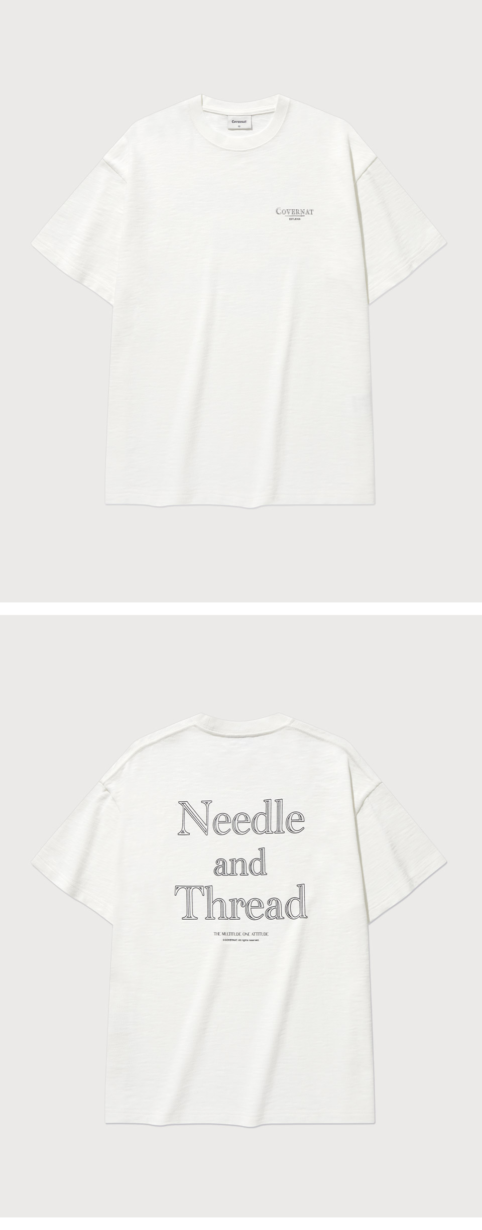 COVERNATのSlub Needle and Thread Graphic T-Shirt 全2色 MUSINSA | COVERNAT Slub Needle and Thread Graphic T-Shirt