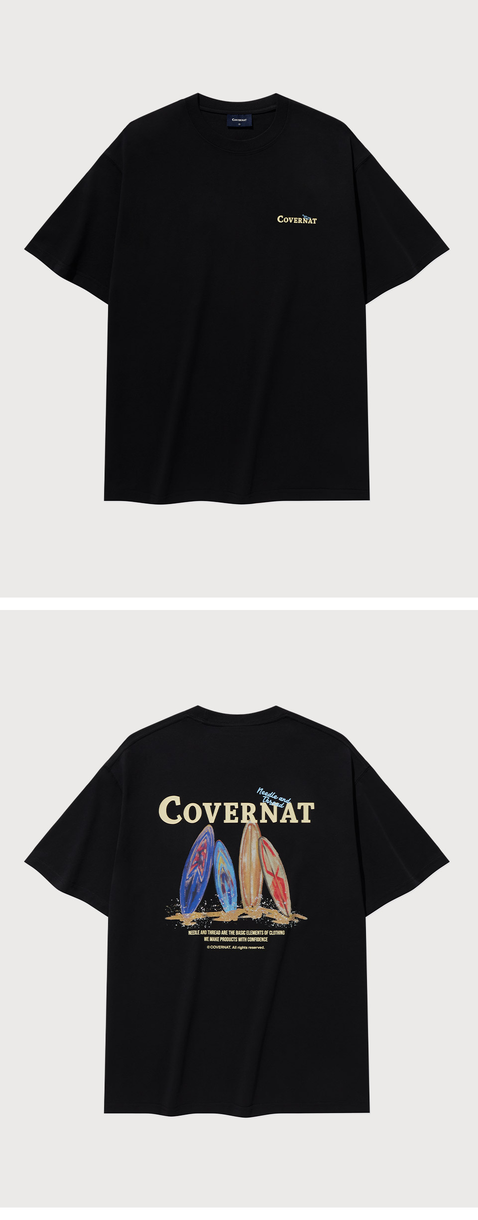 COVERNATのSupima Quad Board Graphic T-Shirt 全3色 MUSINSA | COVERNAT Supima Quad Board Graphic T-Shirt White