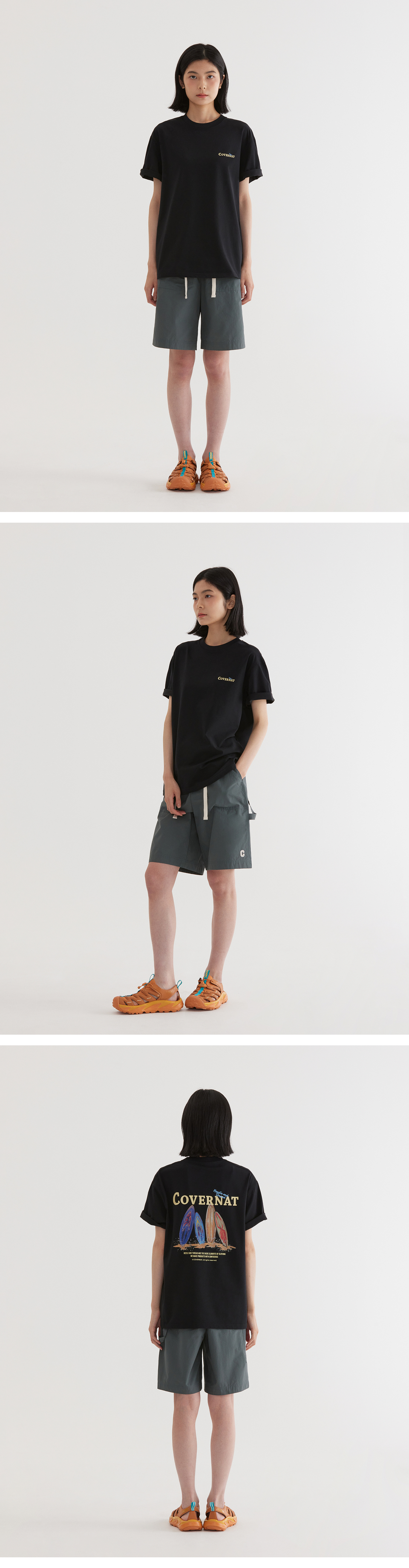 COVERNATのSupima Quad Board Graphic T-Shirt 全3色 MUSINSA公式 | COVERNAT Supima Quad Board Graphic T-Shirt White