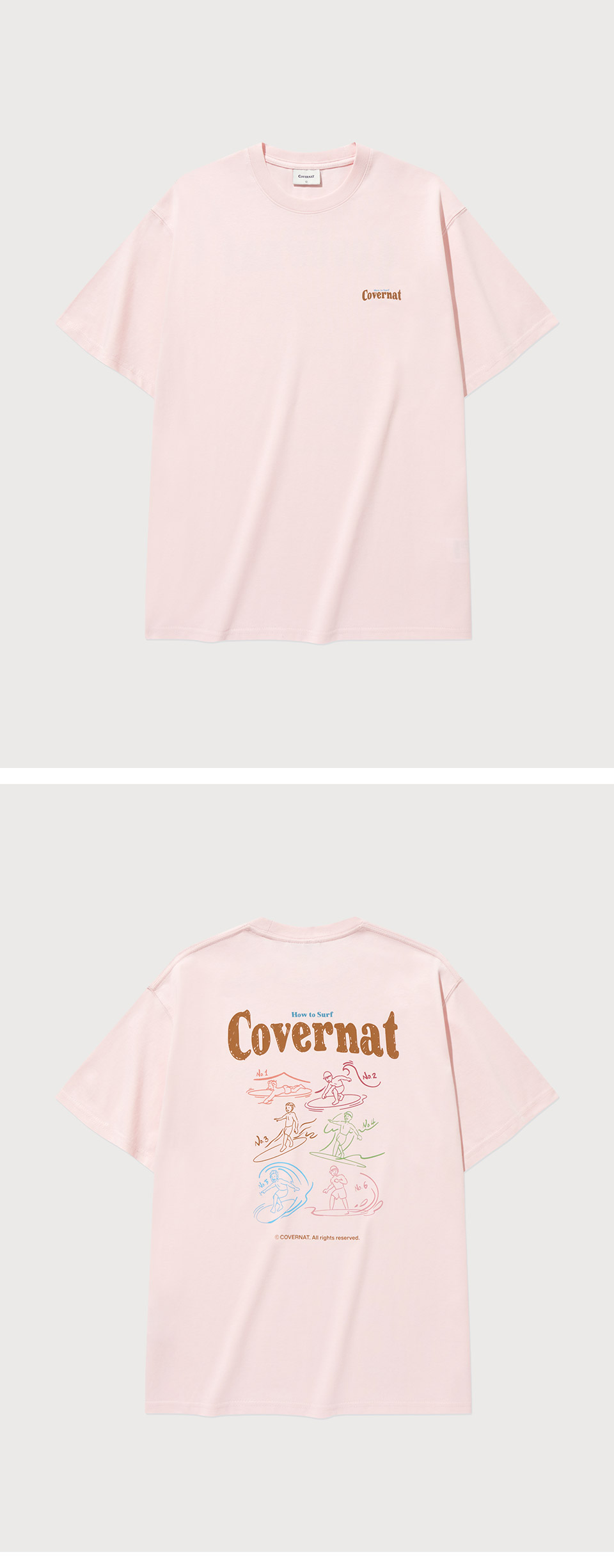 MUSINSA | COVERNAT Cool Cotton Surfing Motion Graphic T