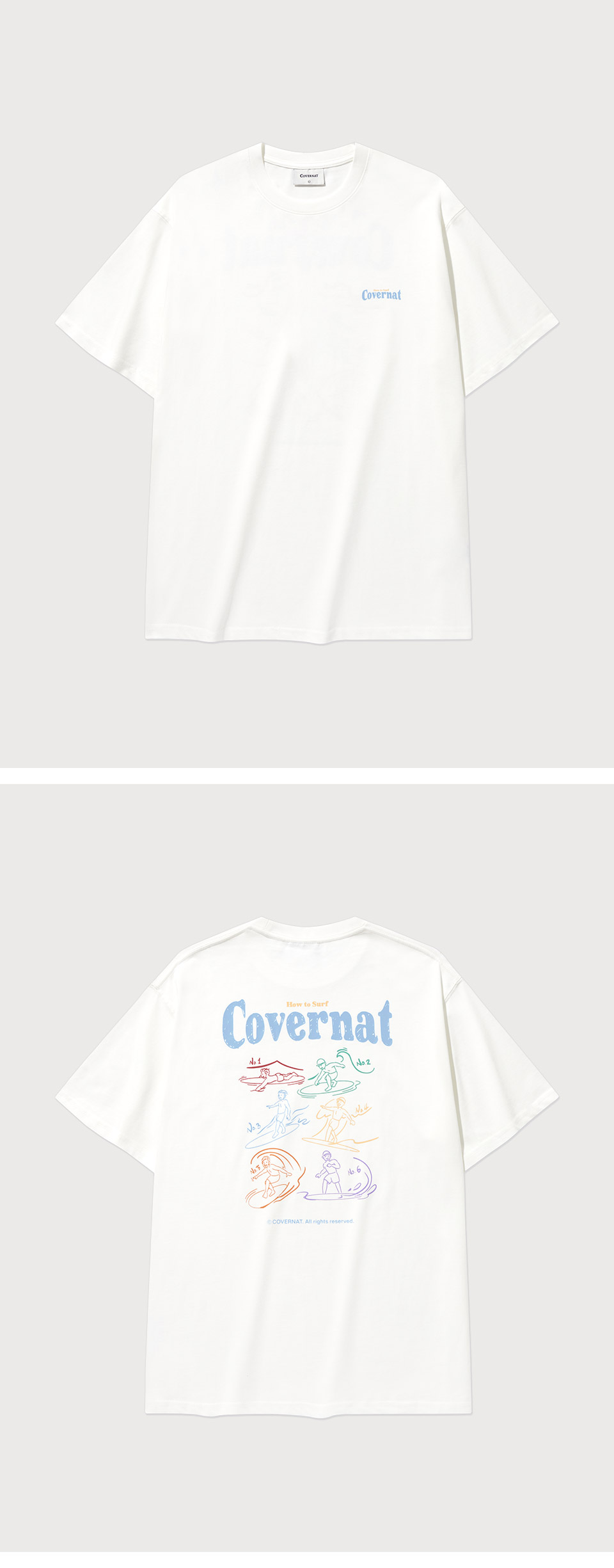 MUSINSA | COVERNAT Cool Cotton Surfing Motion Graphic T