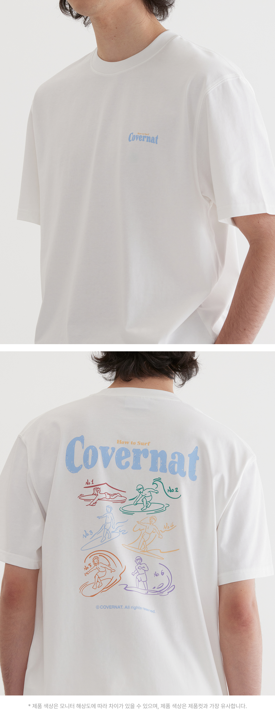 COVERNATのCool Cotton Surfing Motion Graphic T-Shirt 全4色 MUSINSA | COVERNAT Cool Cotton Surfing Motion Graphic T