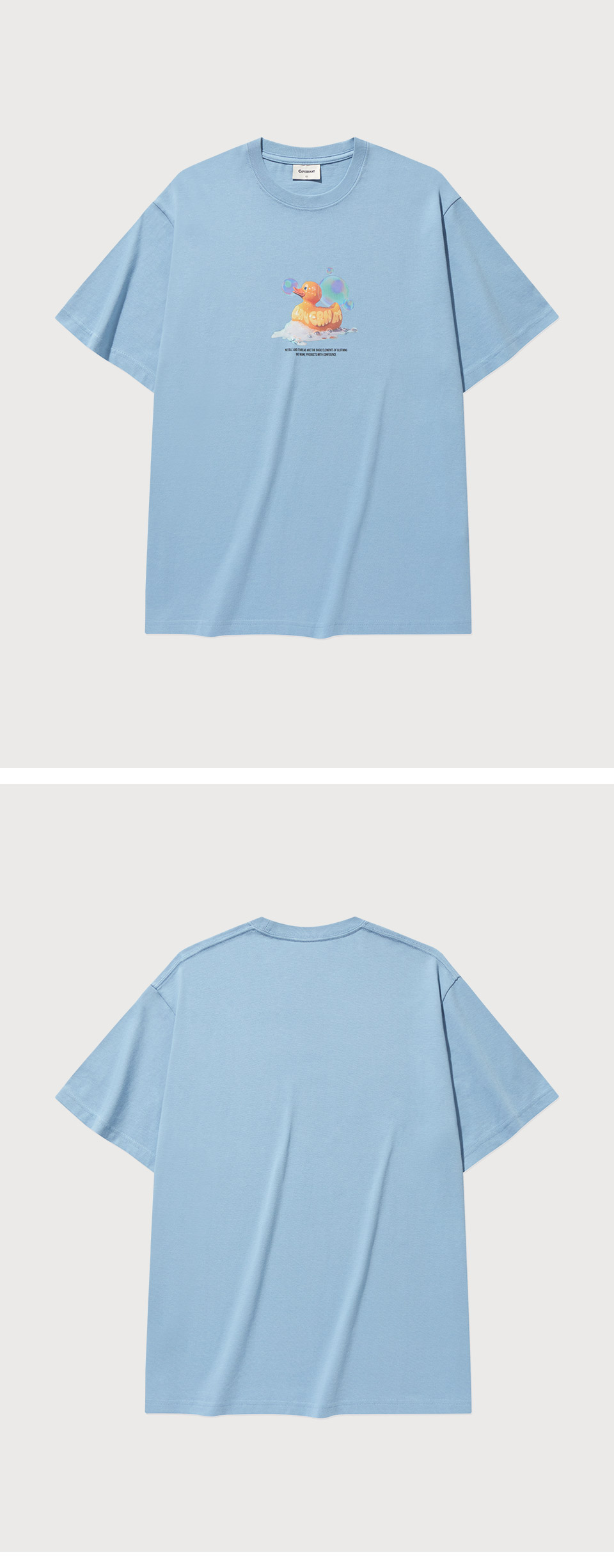 MUSINSA | COVERNAT Bubble Rubber Duck Graphic T-Shirt Blue