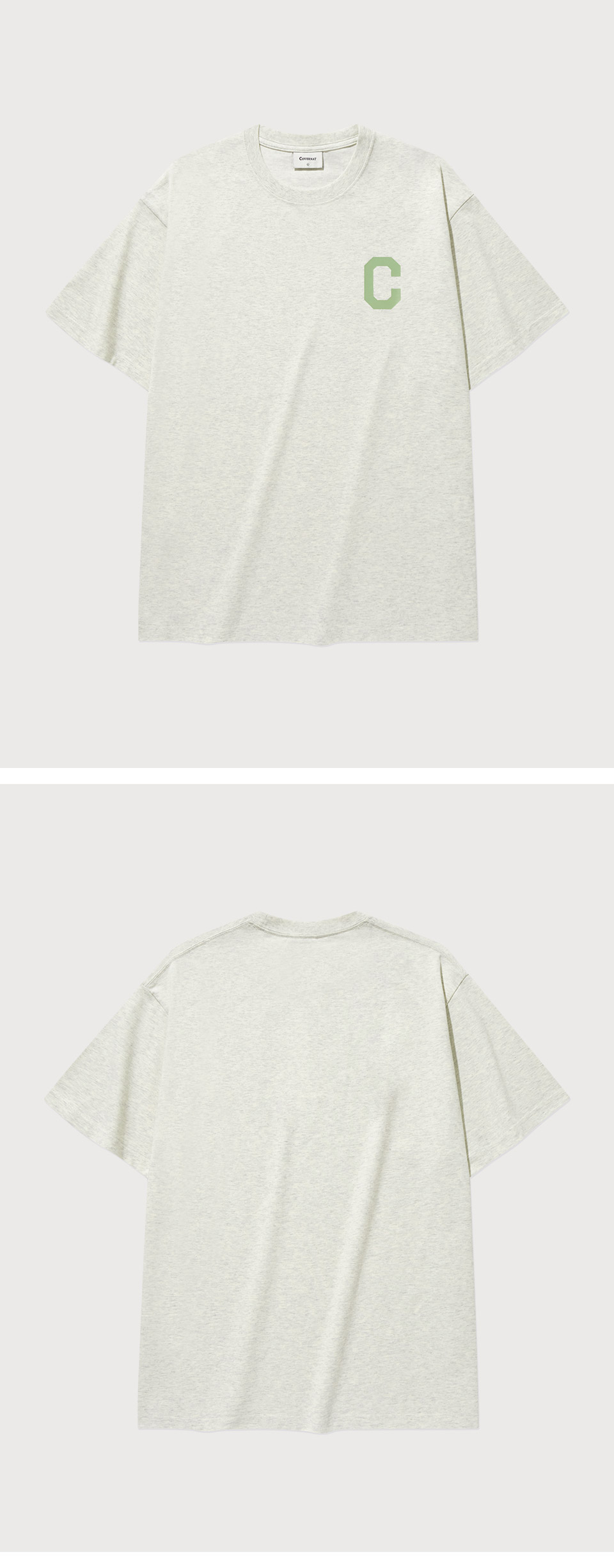 ★COVERNAT★ Cool Cotton C Logo T-Shirt Oatmeal MUSINSA | COVERNAT Cool Cotton C Logo T-Shirt Oatmeal