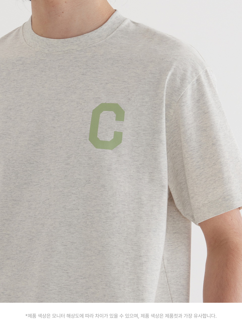 Tシャツ・カットソー COVERNAT Cool Cotton C Logo T-Shirt Oatmeal C Logo T-Shirt Oatmeal - Covernat | 60% - Asian Fashion