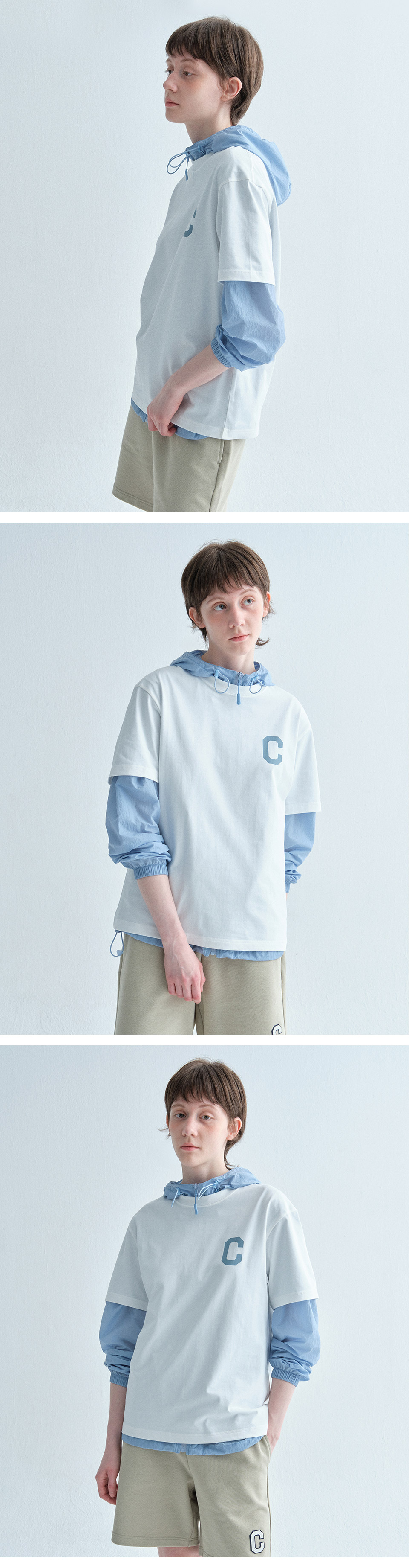 MUSINSA | COVERNAT Cool Cotton C Logo T-Shirt White