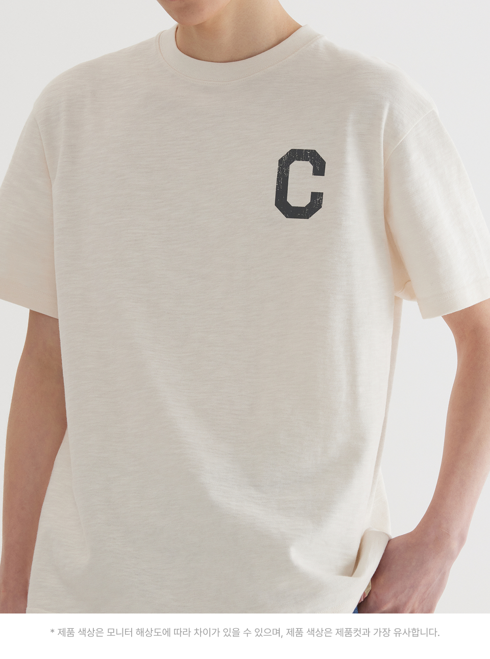 Tシャツ・カットソー COVERNAT Crack C Logo Slub T-Shirt Ivory Crack C Logo Slub T-Shirt Ivory - Covernat | 60% - Asian