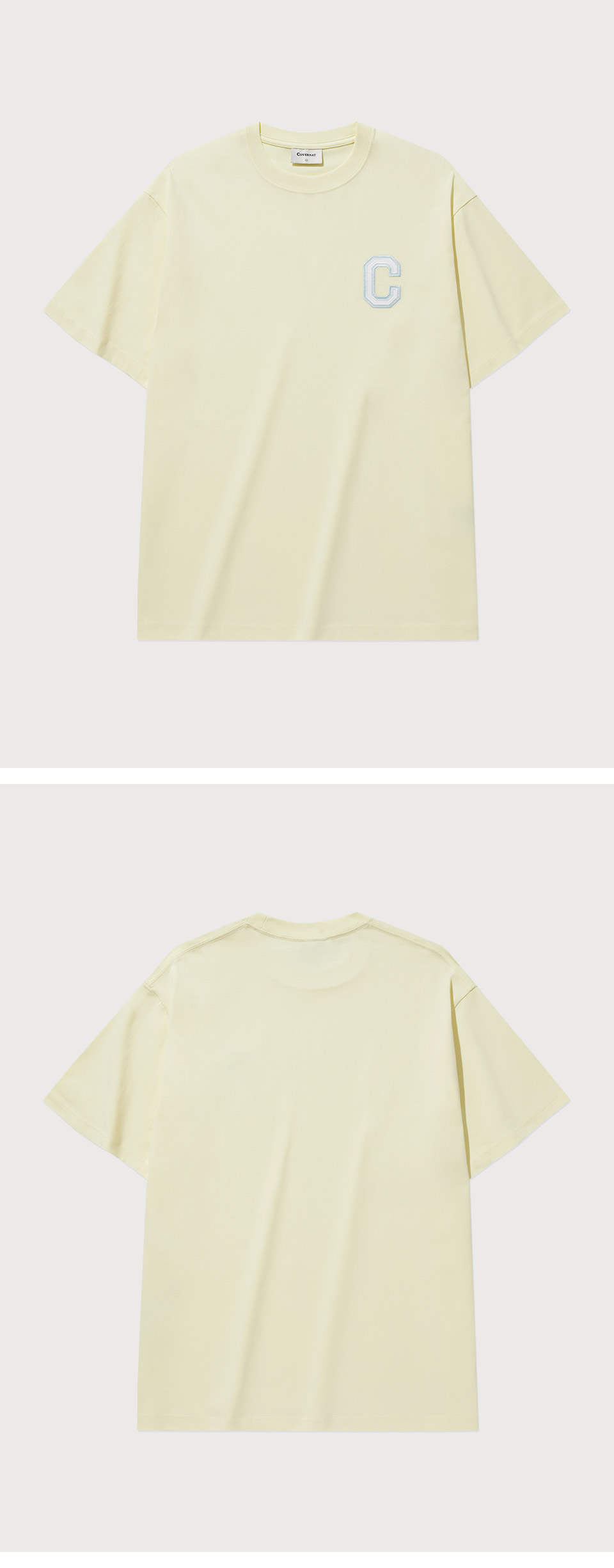 ★COVERNAT★ Cool Cotton Shine C Logo T-Shirt Lemon Cool Cotton Shine C Logo T-Shirt Lemon - Covernat | 60
