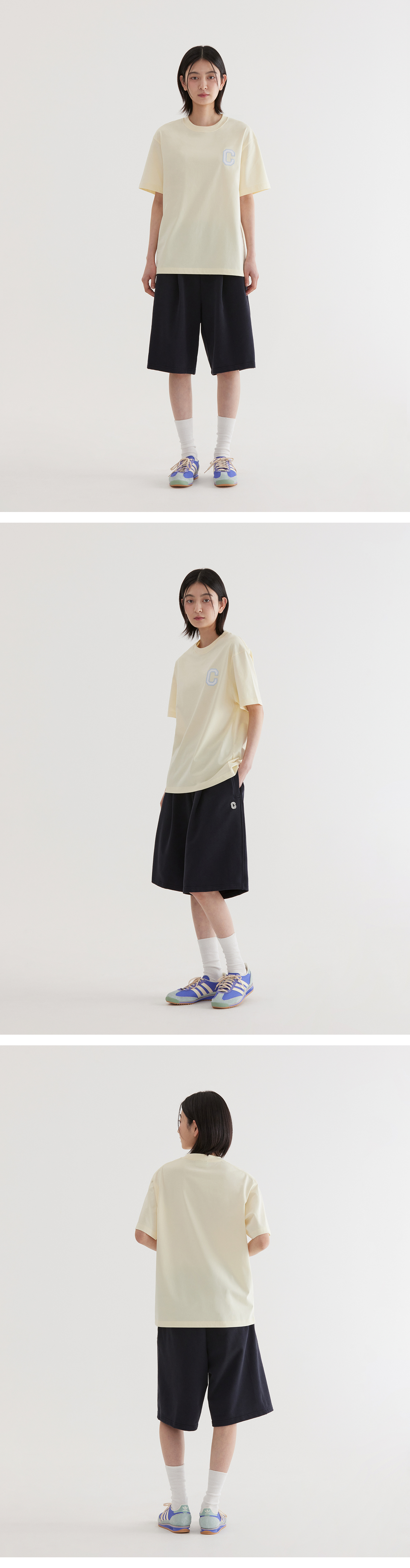 Tシャツ・カットソー COVERNAT Cool Cotton Shine C Logo T-Shirt Lemon Cool Cotton Shine C Logo T-Shirt Lemon - Covernat | 60
