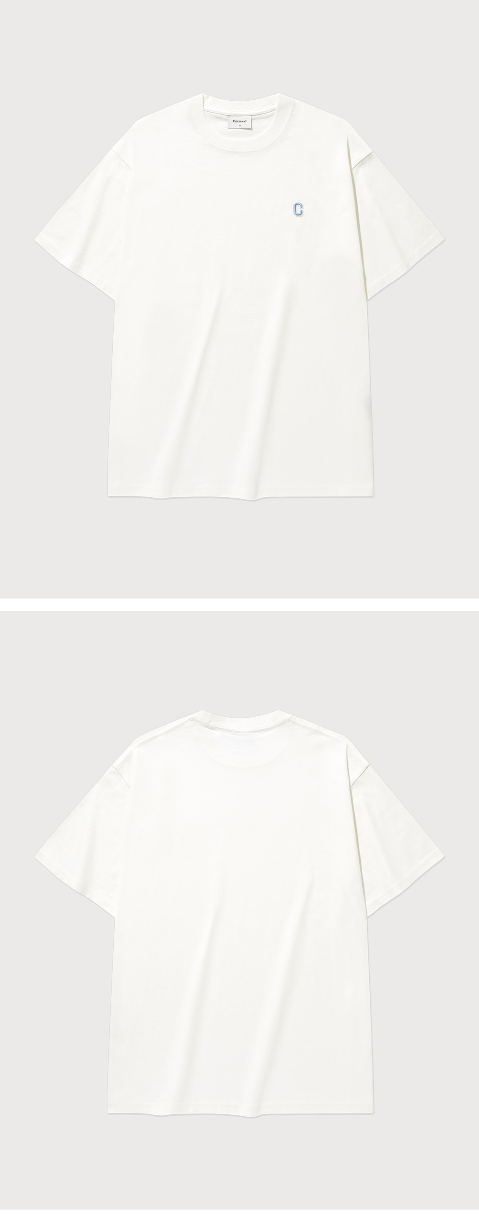 MUSINSA公式 | COVERNAT Small C Logo T-Shirt White