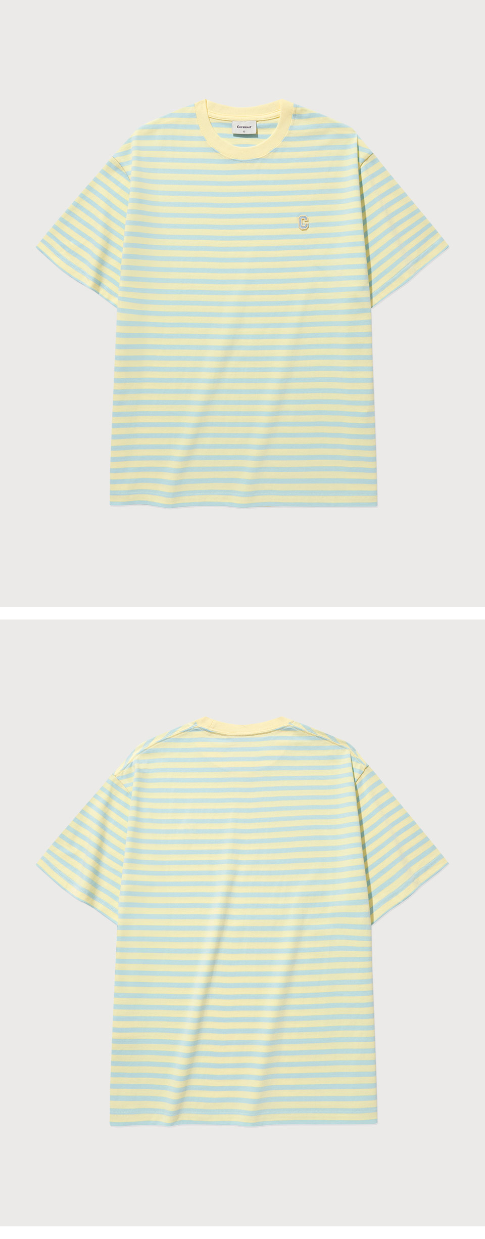 Tシャツ・カットソー COVERNAT Basic Stripe T-shirt Lemon MUSINSA | COVERNAT Basic Stripe T-shirt Lemon