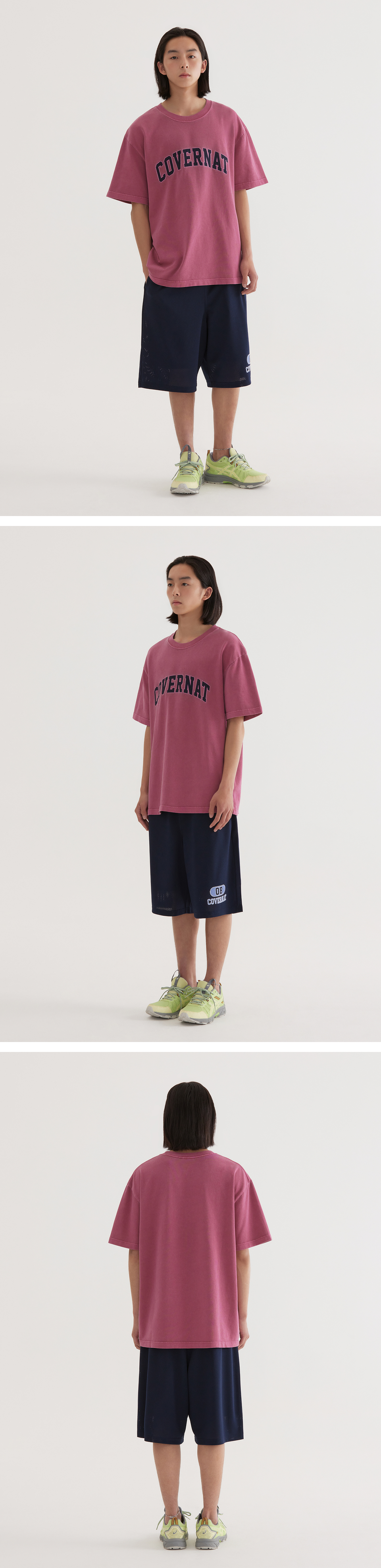 [COVERNAT] Arch Applique Dyed T-Shirt /追跡付 MUSINSA | COVERNAT Arch Applique Dyed T-Shirt Dark Navy