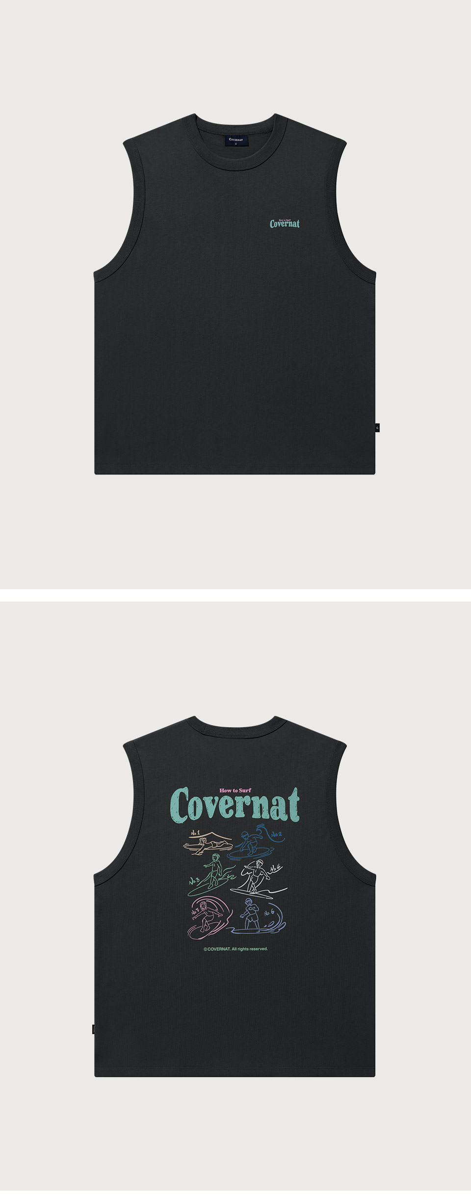 Tシャツ・カットソー [COVERNAT] Surfing motion graphic sleeveless MUSINSA | COVERNAT Surfing Motion Graphic Sleeveless Butter