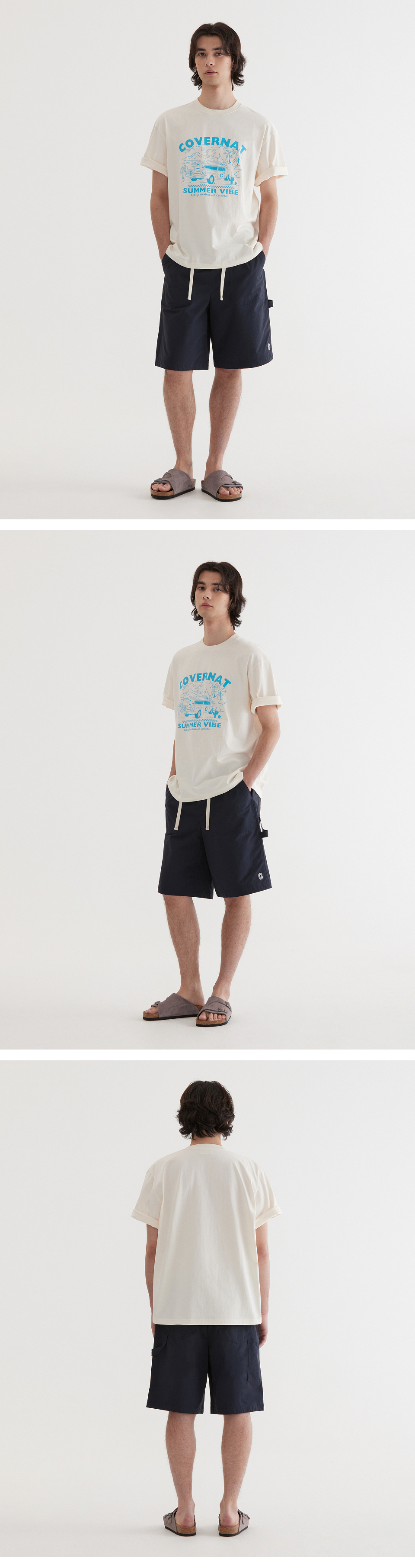 Tシャツ・カットソー COVERNAT Volume Car Graphic T-Shirt Ivory MUSINSA | COVERNAT Volume Car Graphic T-Shirt Ivory