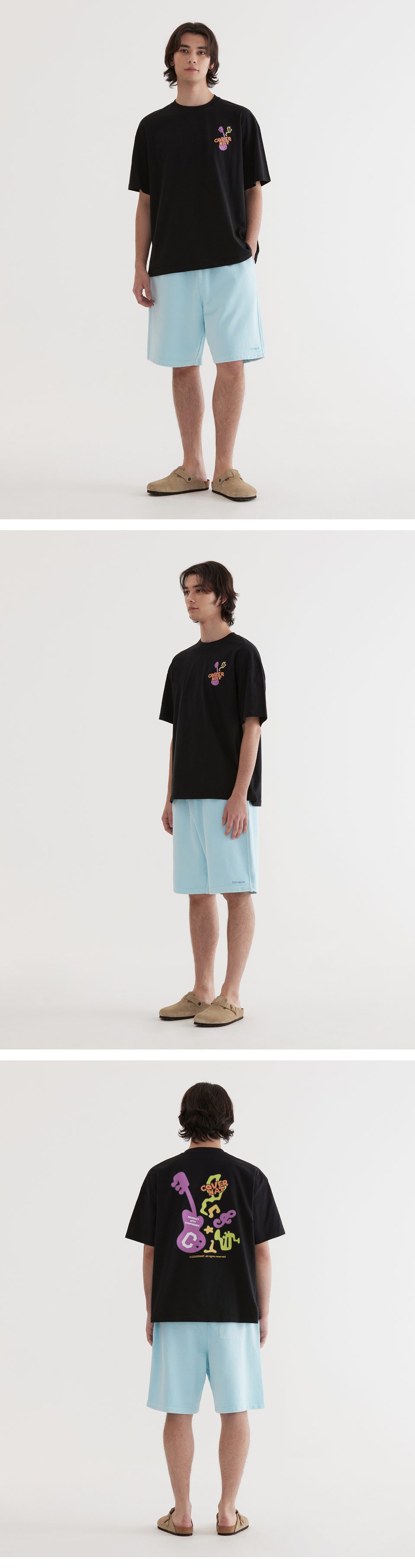 Tシャツ・カットソー COVERNAT Band Play Graphic T-Shirt Black バンドプレイグラフィックTシャツ Black - Covernat | 60