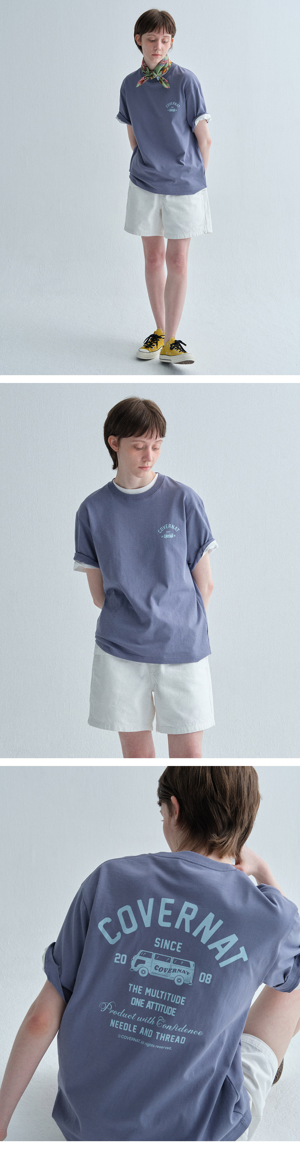 MUSINSA | COVERNAT Travel Bus Graphic T-Shirt White