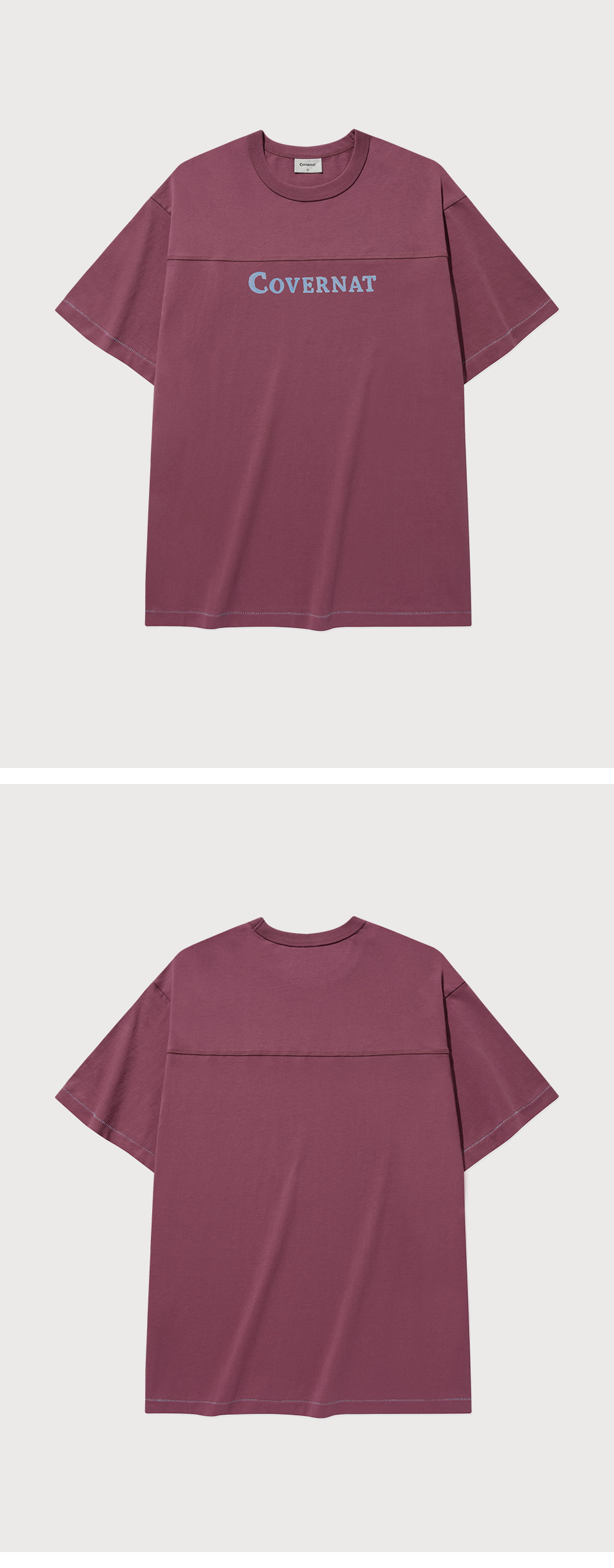 Tシャツ・カットソー COVERNAT Painting Graphic Cutting Line T-Shirt Magenta MUSINSA | COVERNAT Painting Graphic Cutting Line T-Shirt Magenta